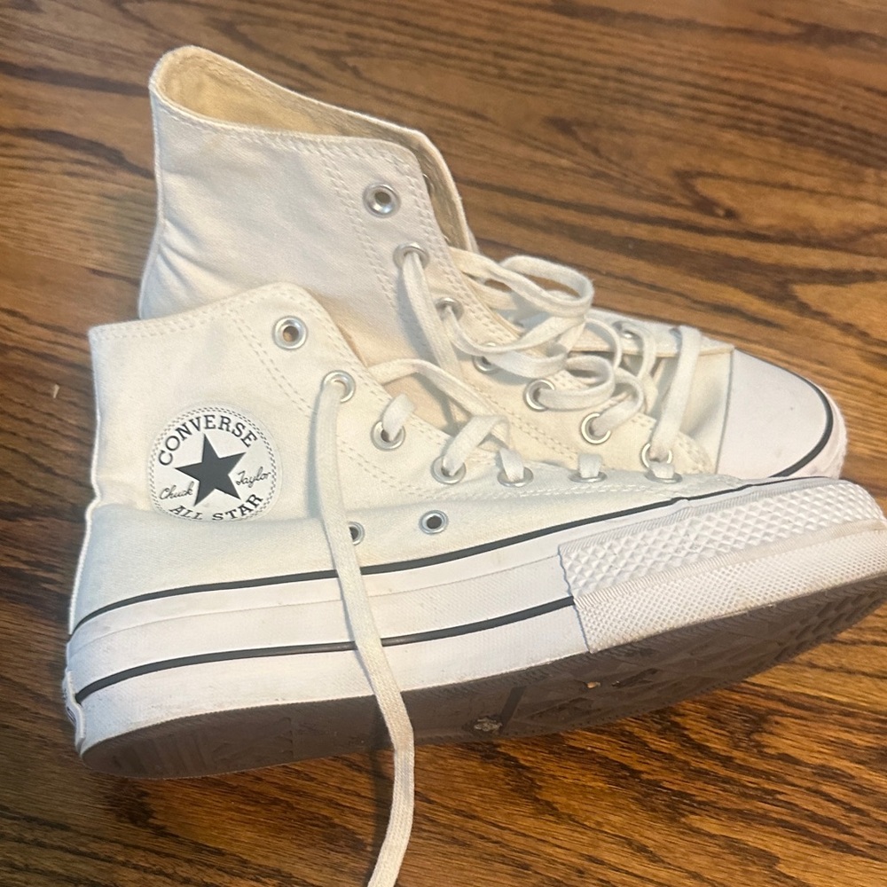 Converse All Star White Canvas High-Tops